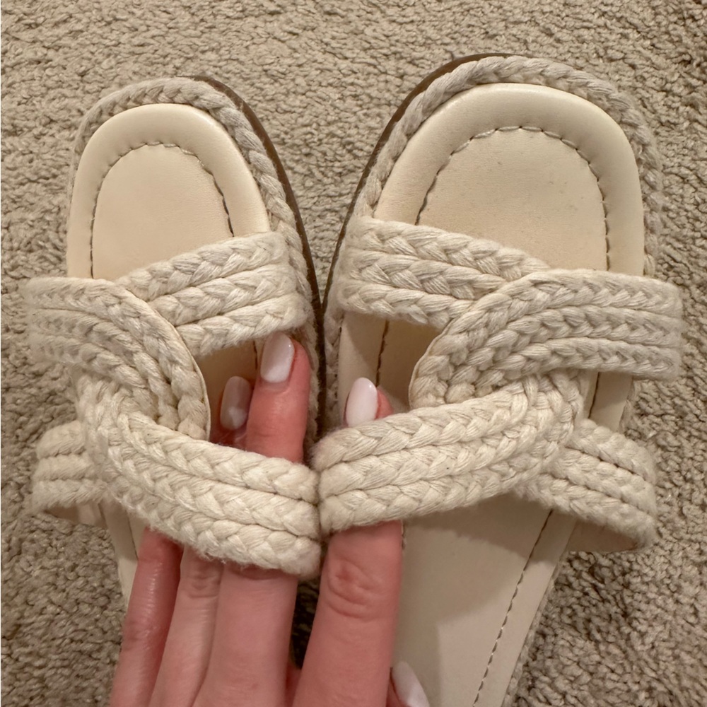 BP. White Rope Sandals - Picture 4 of 4